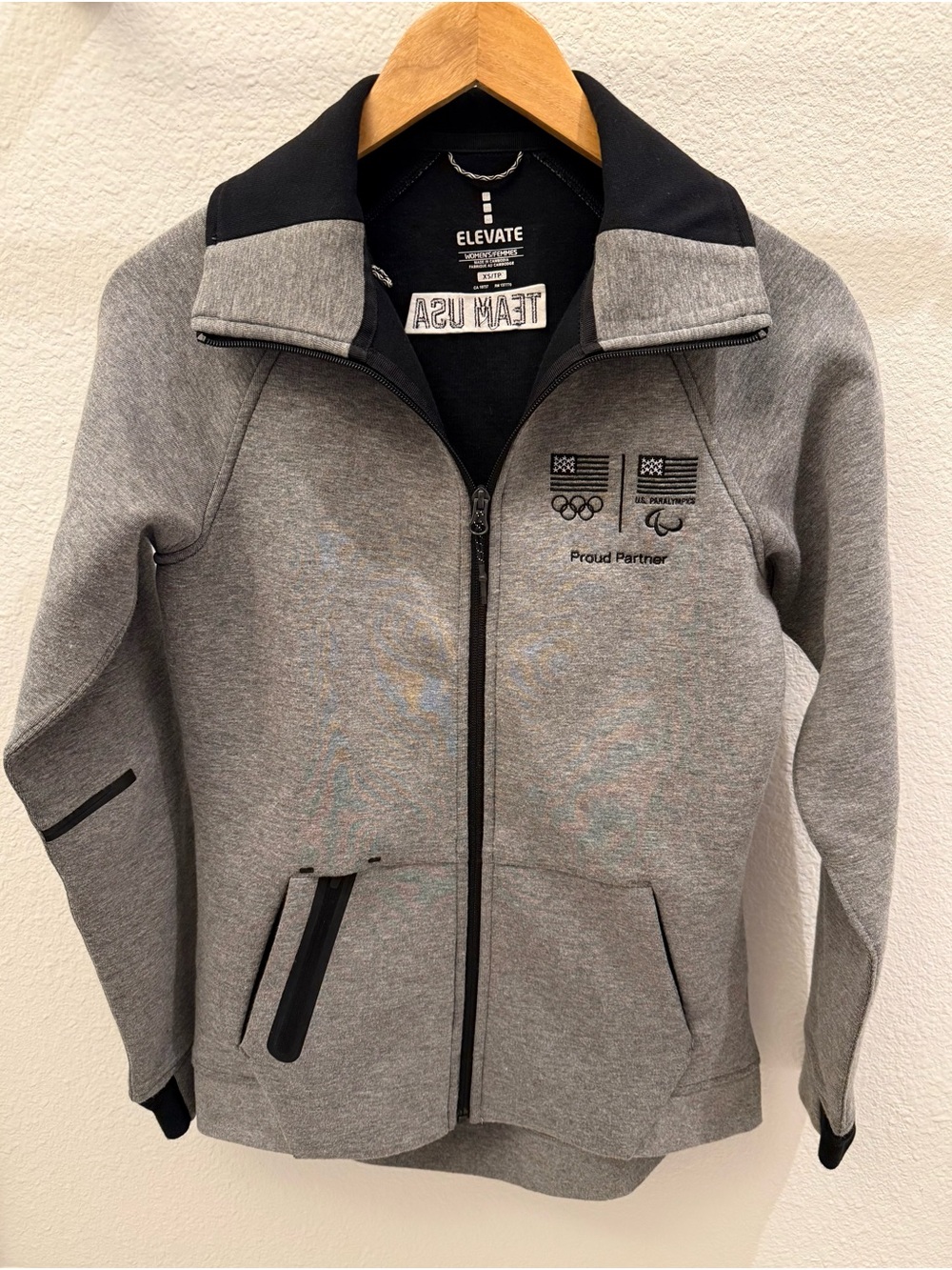 Women’s Elevate Grey Team USA Olympic Zip Jacket